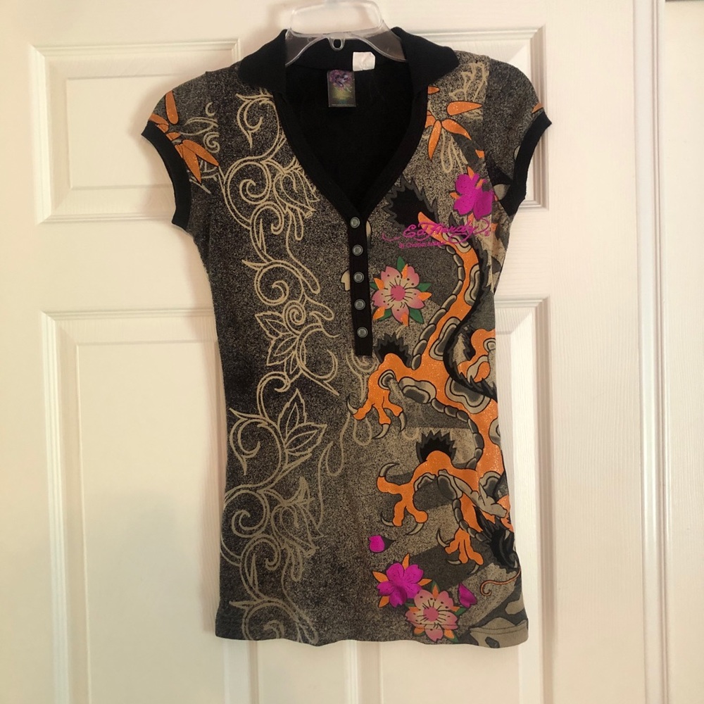 Ed Hardy Collared Shirt